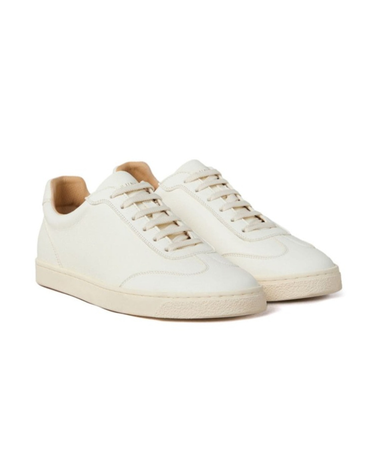 Brunello Cucinelli Essential Leather Sneakers In White