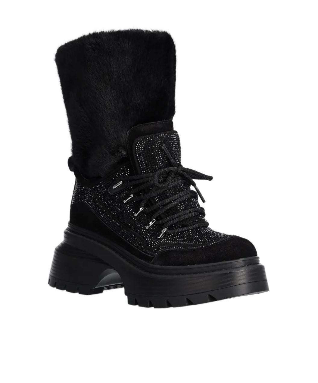 Michael Kors Round-head Short Boots In Black