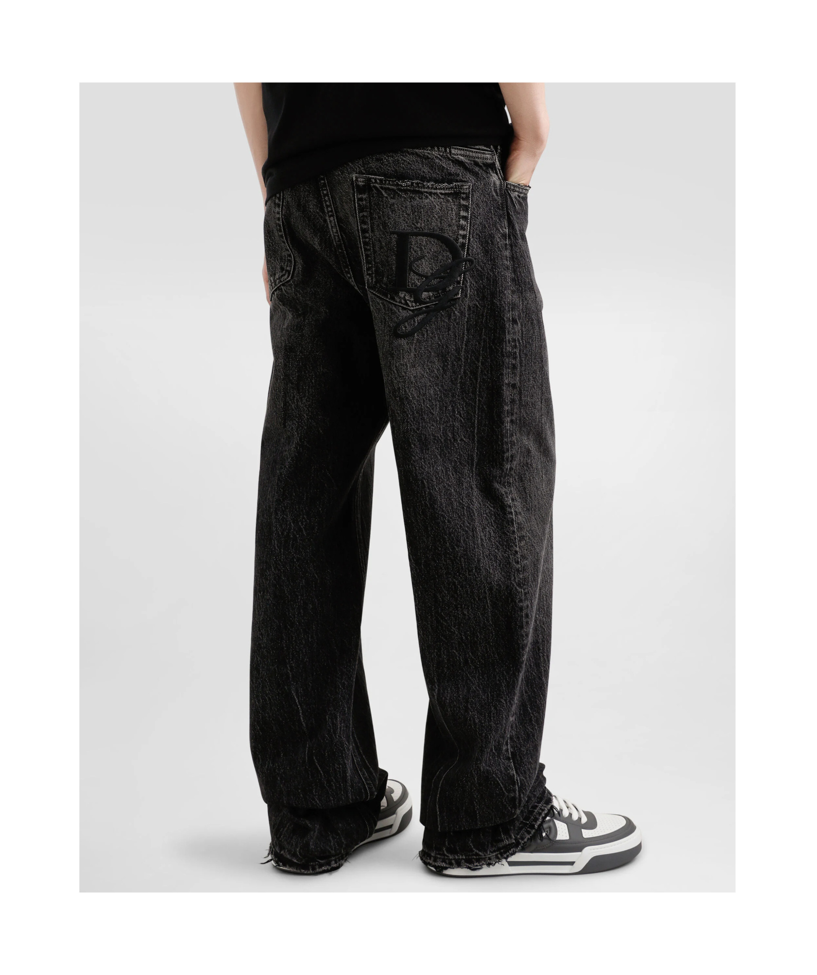Dolce & Gabbana Straight-leg Jeans In Black