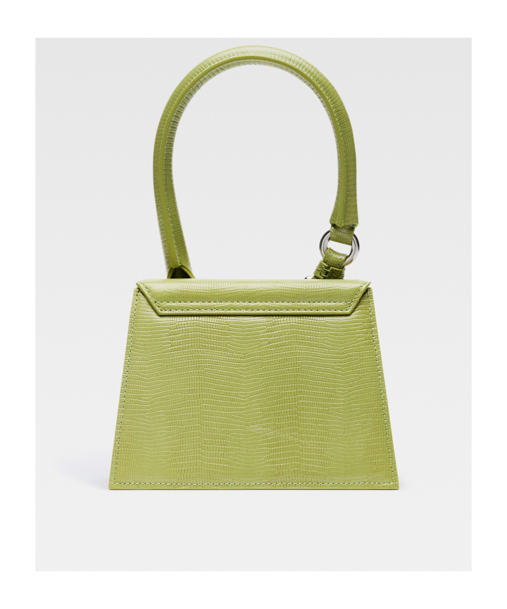 Jacquemus Le Chiquito Moyen Boucle Top Handle Bag In Green