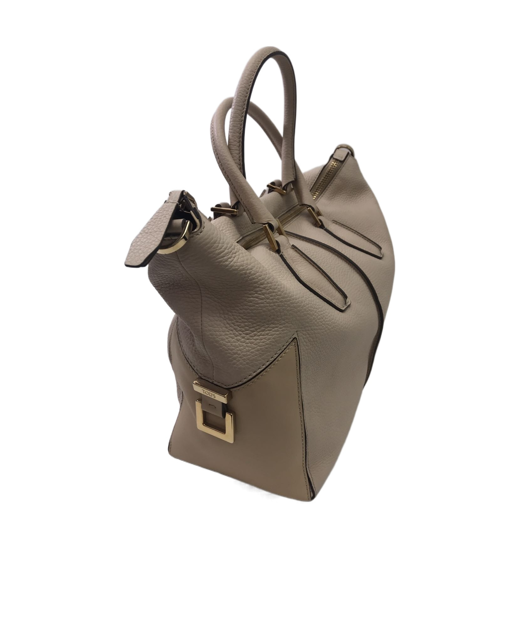 Tod's Zippered Shoulder Bag In Gray