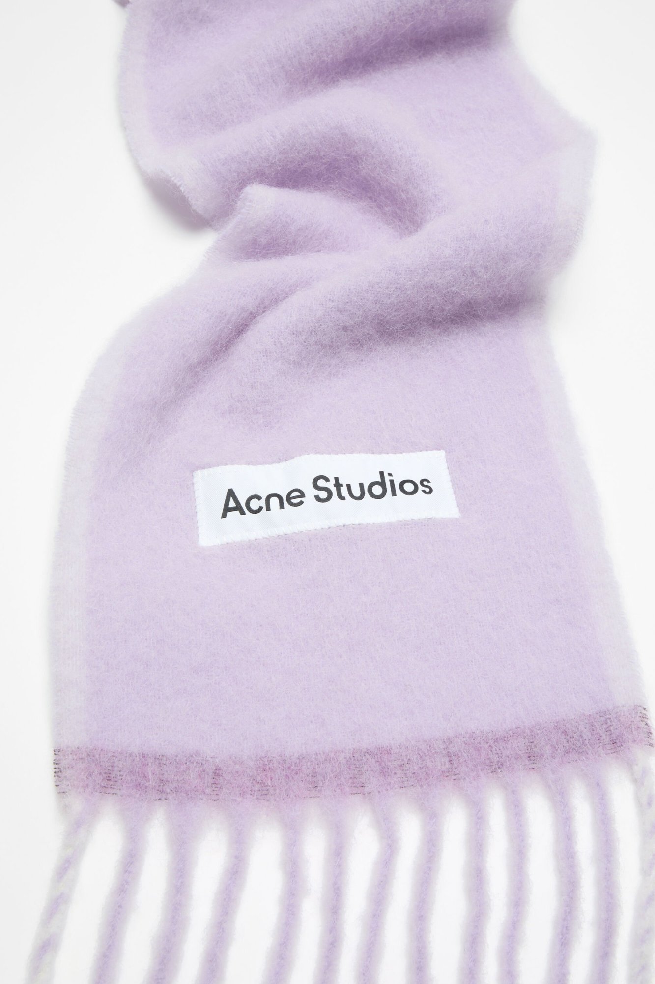 Acne Studios Mohair-blend Scarf In Purple