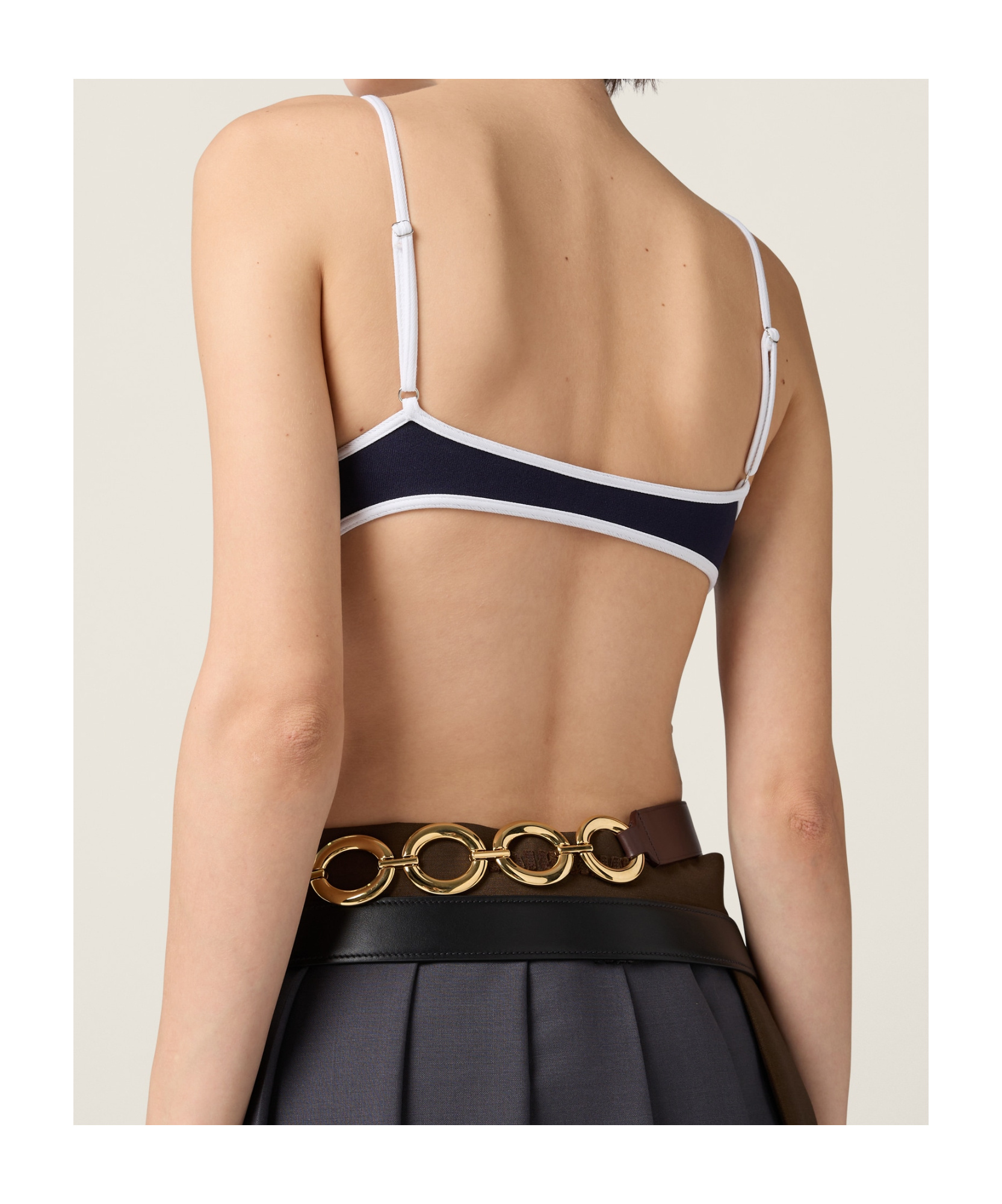 Miu Miu One Piece Swimsuit In Black