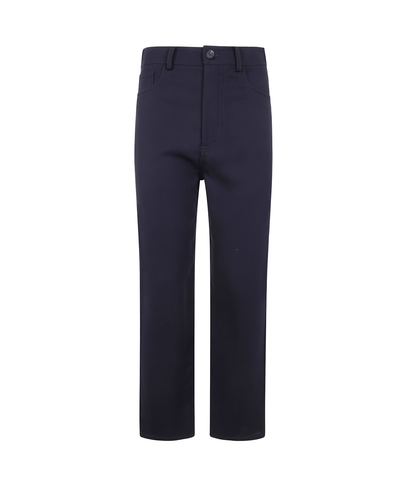 Mantù Belt Loops Casual Pants In Black
