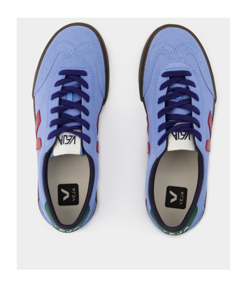Veja Man Sneakers Azure Size 12 Leather In Blue