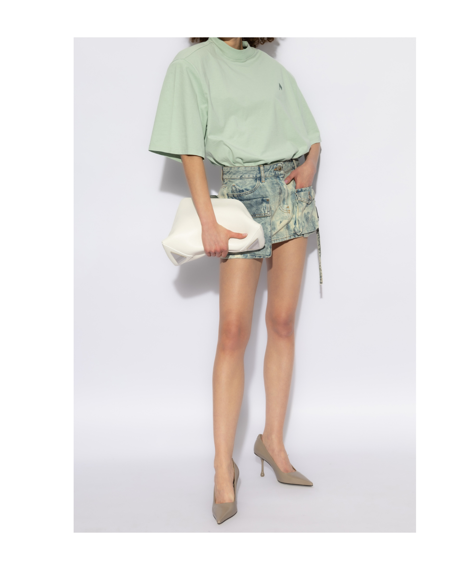 Attico Green Kilie T-shirt In Green