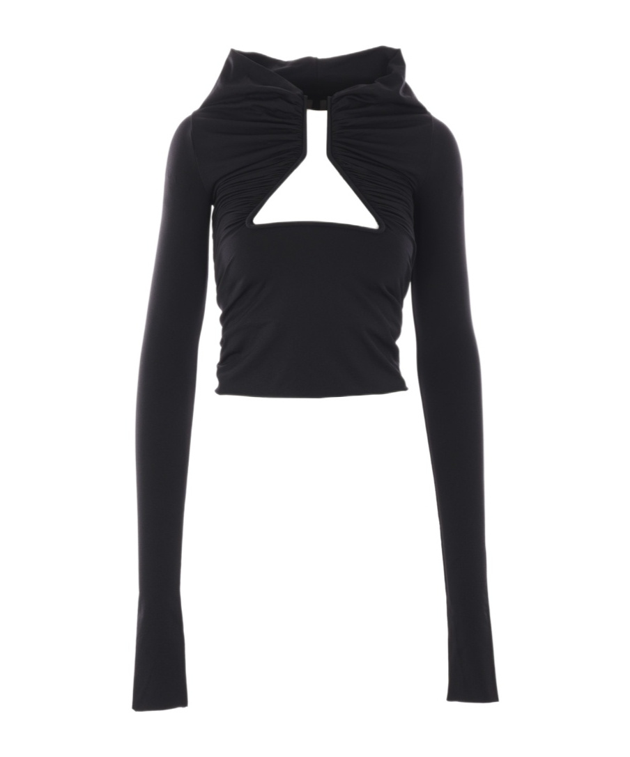 Rick Owens Long-sleeved Top In Black