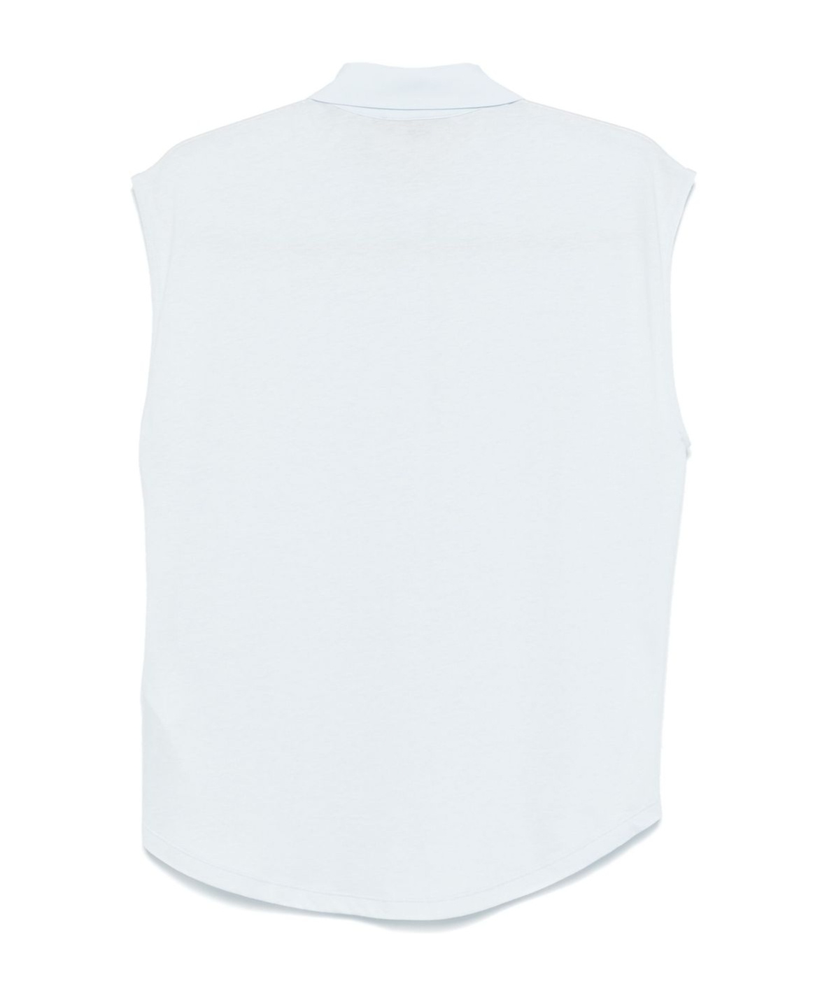Seventy Polo In Misto Cotone Azzurro In White