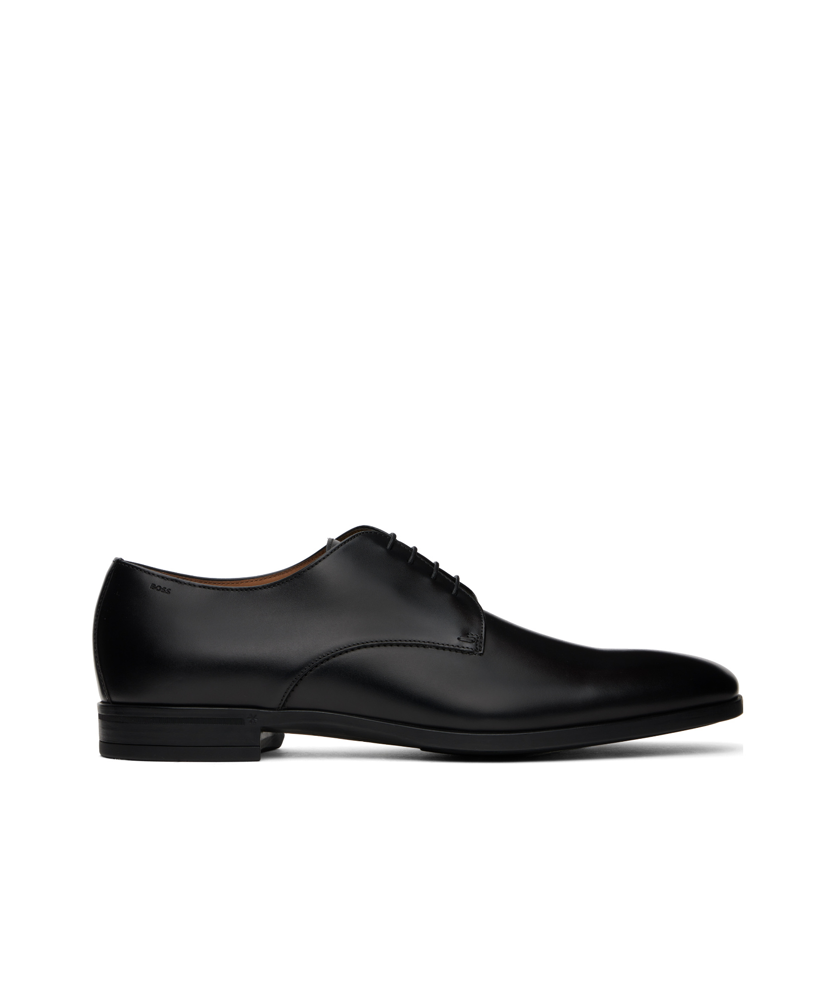 Hugo Boss Boss Colby Leather Cap Toe Derby In Black