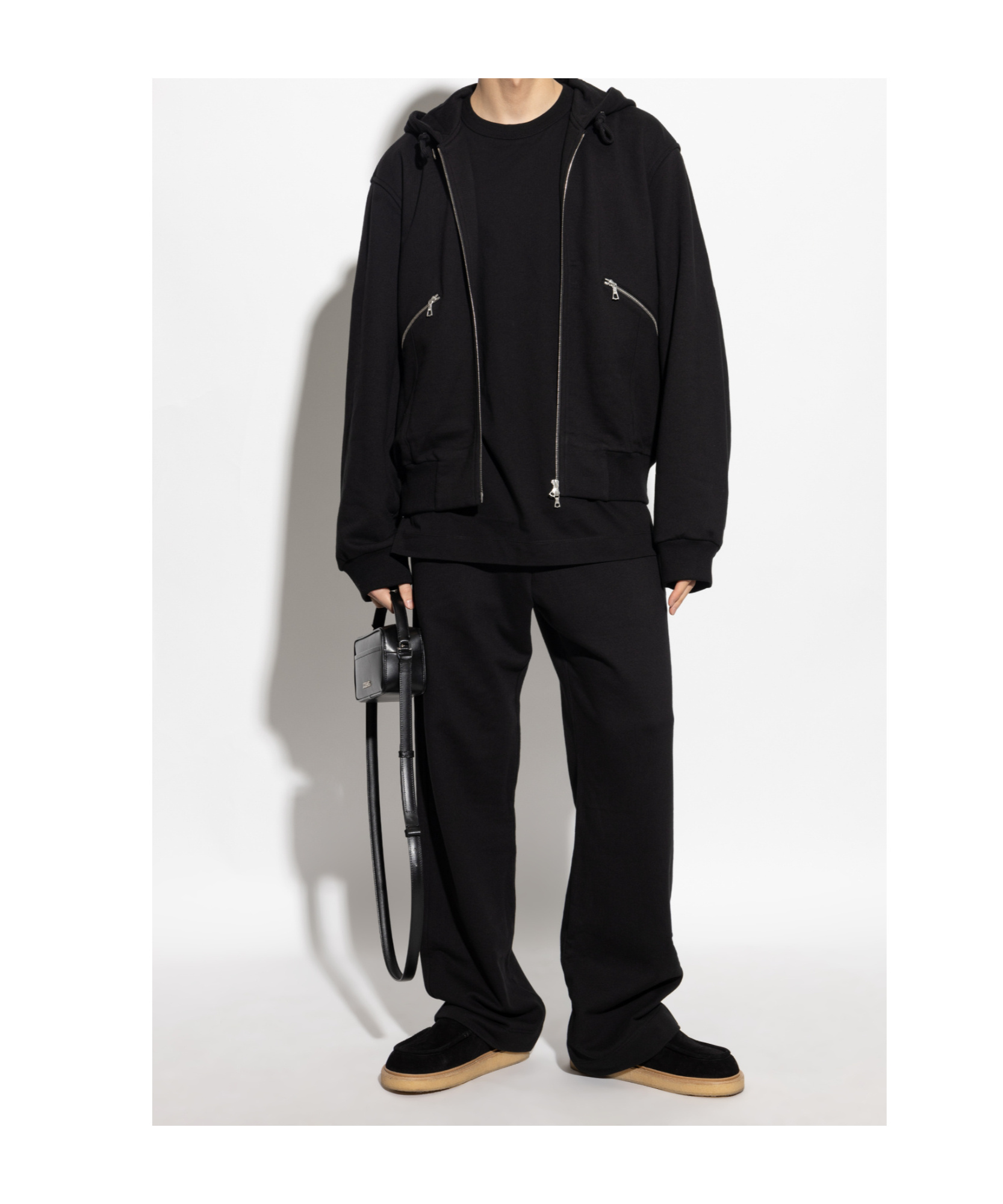 Dries Van Noten Oversized Black Cotton T-shirt In Black