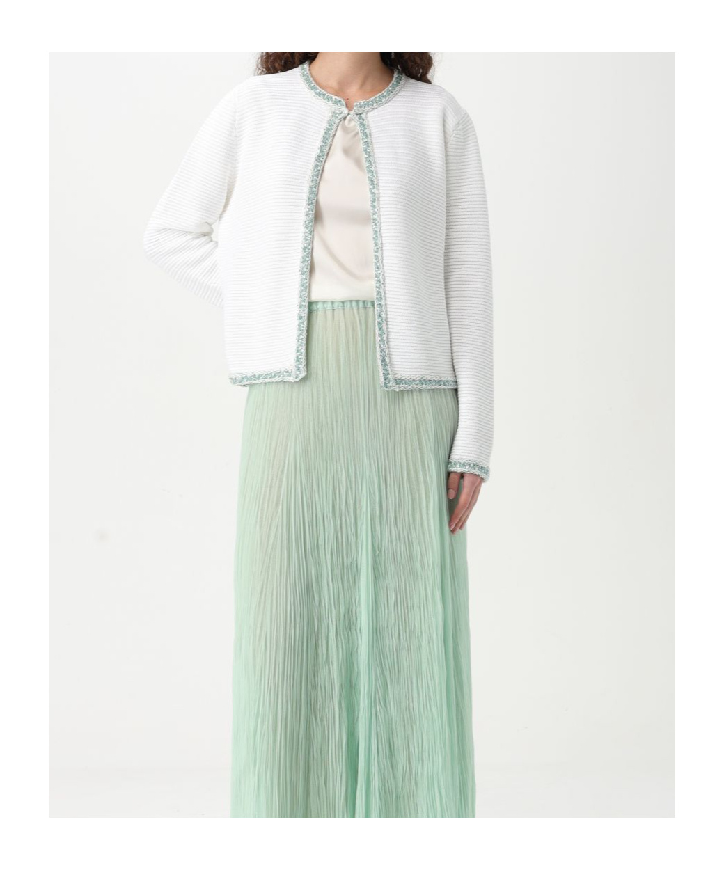 Fabiana Filippi Sequin-embellishment Jacket In White