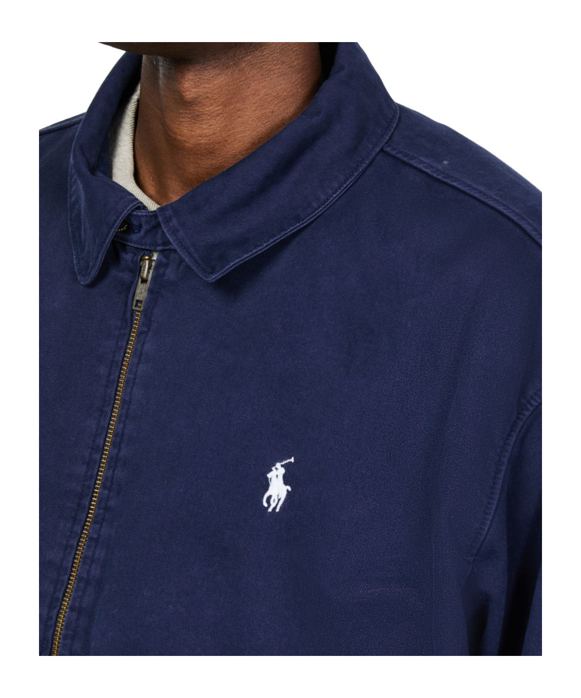 Shop Polo Ralph Lauren Windbreaker Jacket In Blue