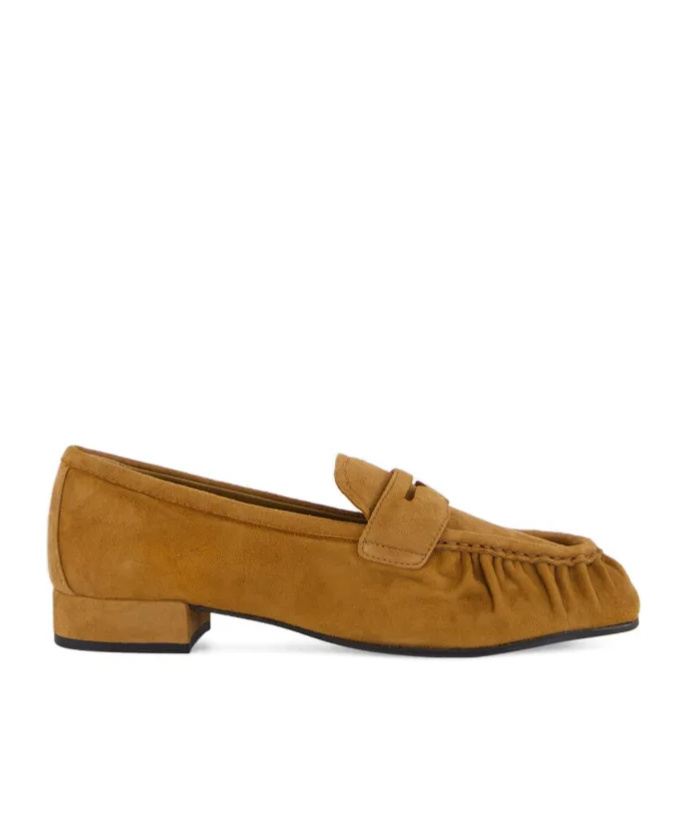 Prada Gathered Penny Loafers In Multi