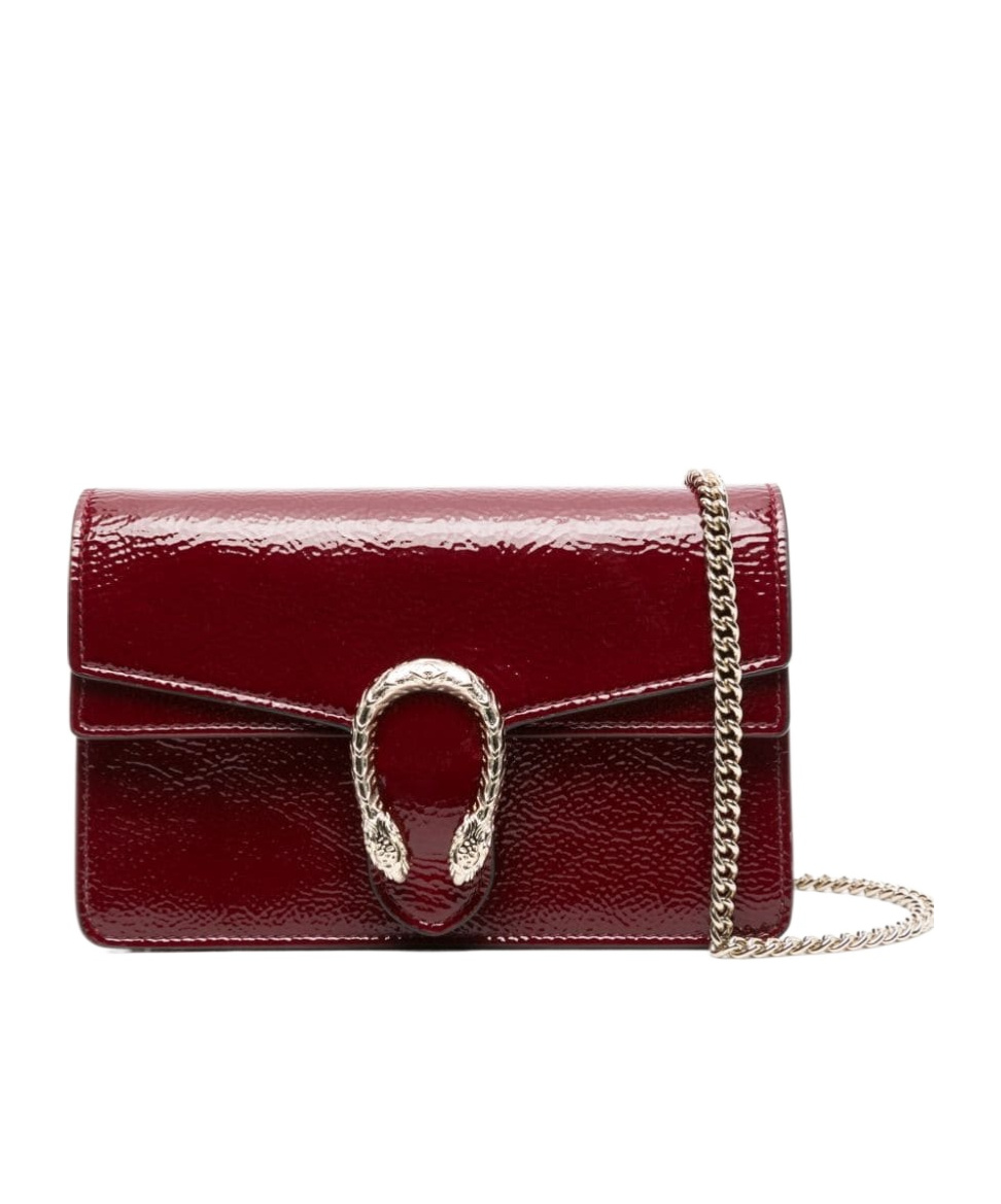 Gucci Womens Rosso Ancora Dionysus Chain-strap Leather Shoulder Bag In Red