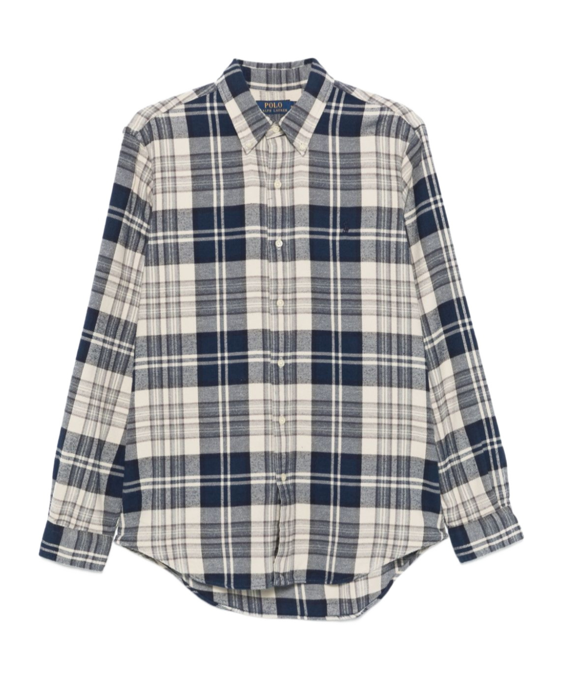 Polo Ralph Lauren Plaid-check Shirt In Gray