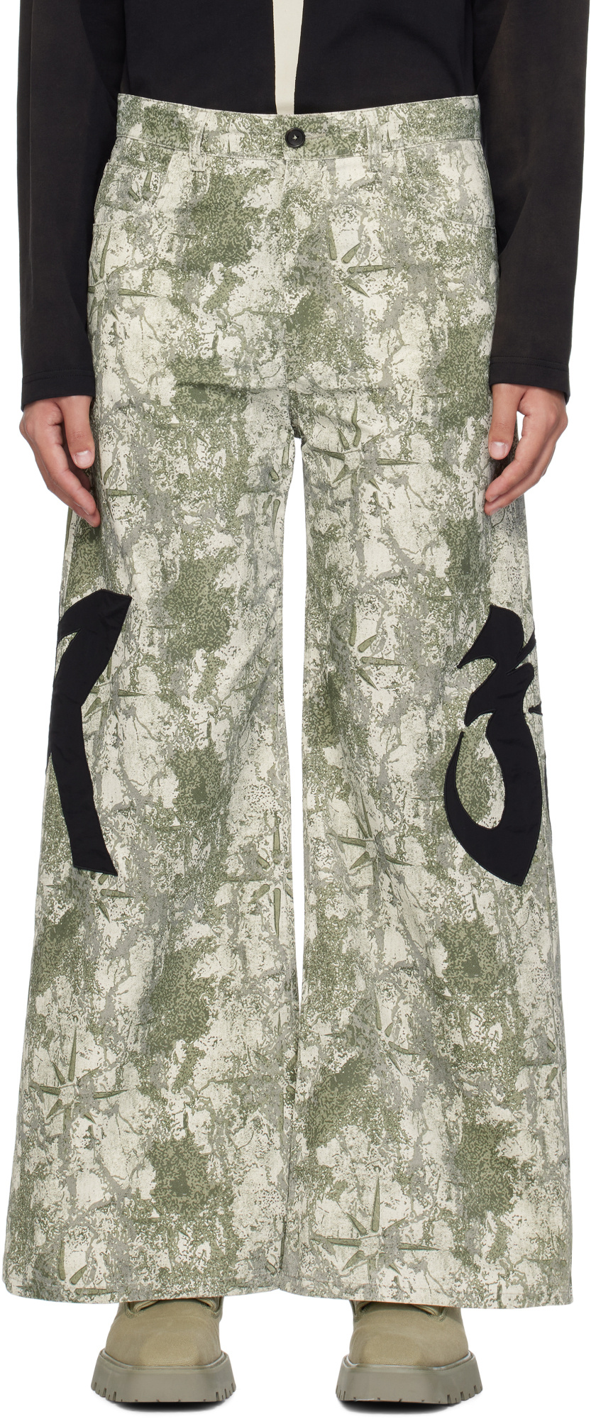 Kusikohc Belt-loop Casual Pants In Nude