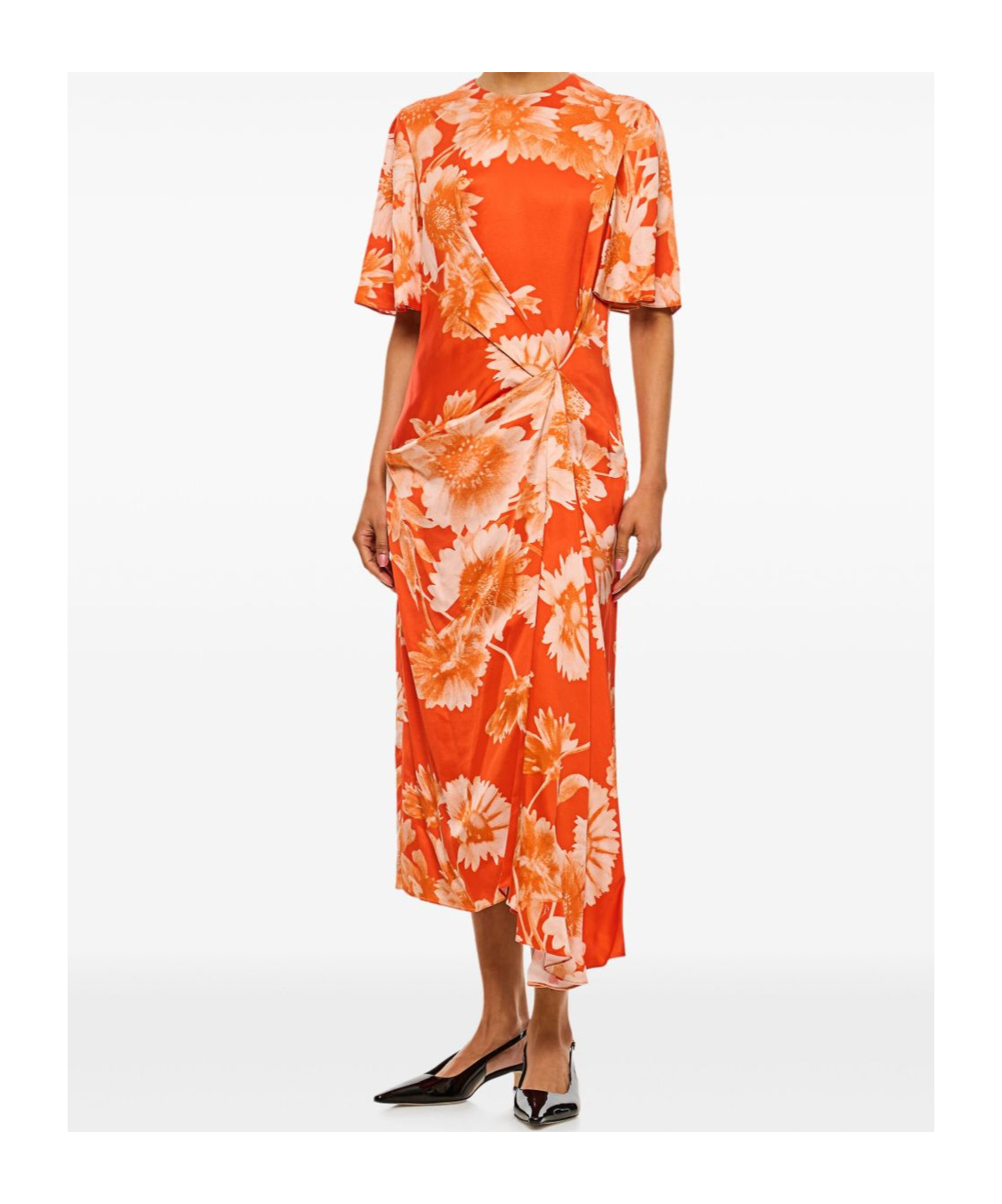 Shop Erdem Viscose Dress In Red