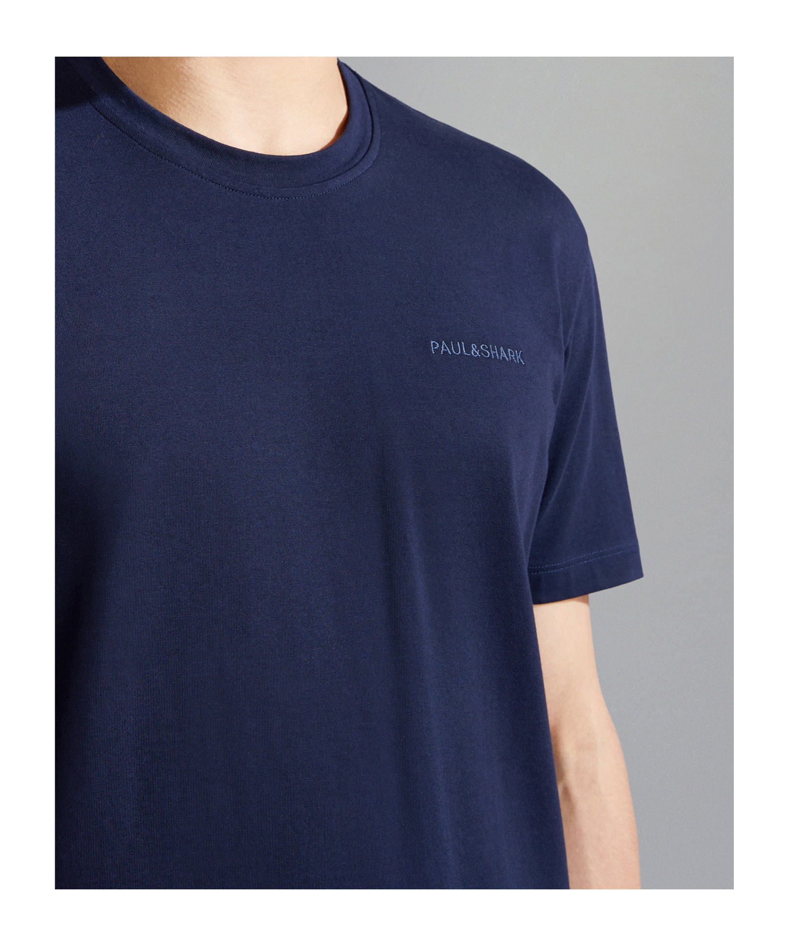 Paul & Shark Embroidery Logo T-shirt In Blue