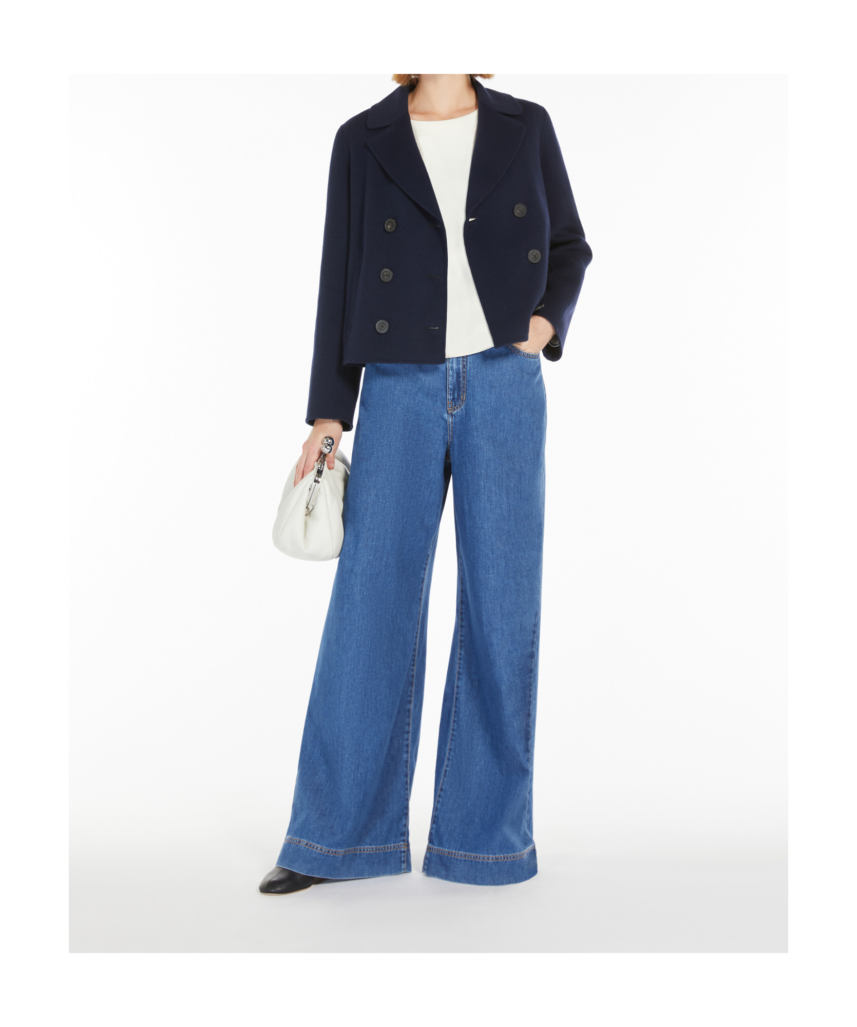 Weekend Max Mara Double-sided Coat In Navy Blue