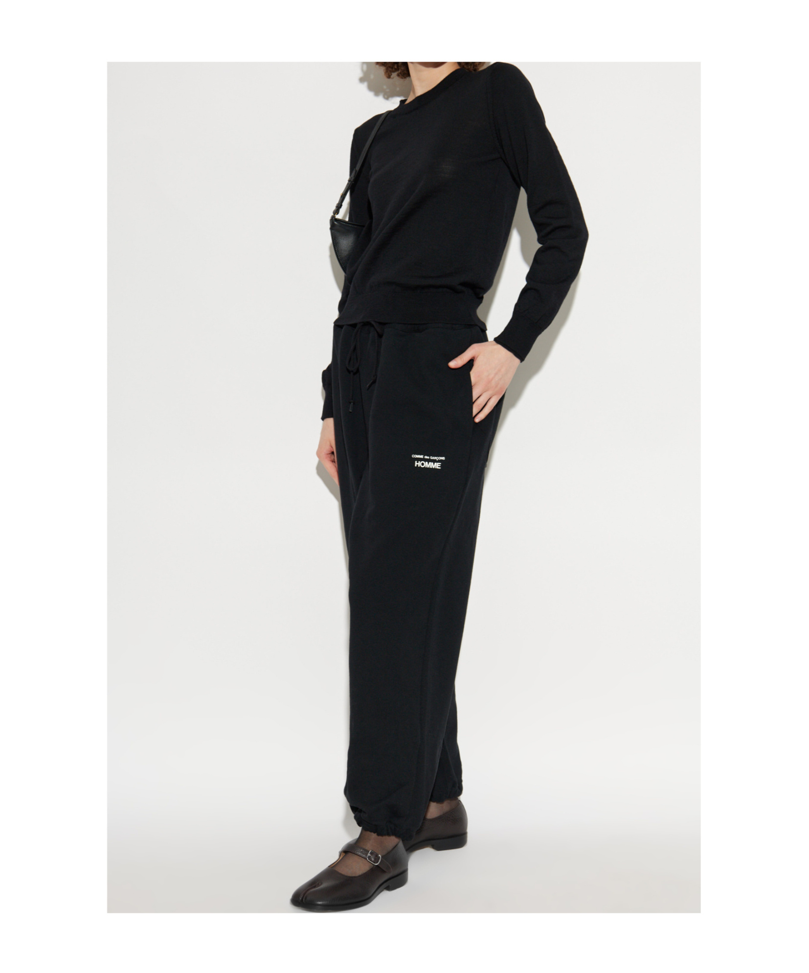 Comme Des Garçons Crew Neck Sweater In Black