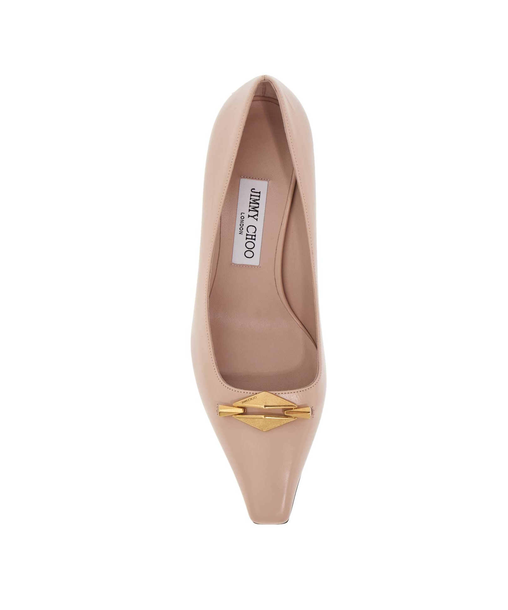 Jimmy Choo Ryker 70 Embellished Leather Pumps In Nude