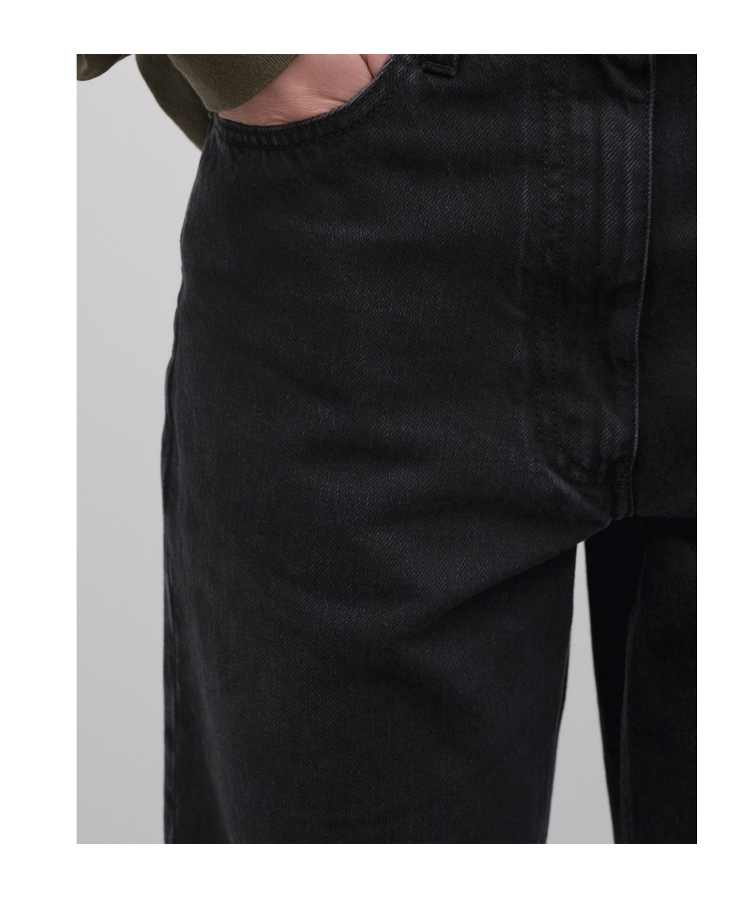 The Row Borjis Rigid High-rise Straight-leg Jeans In Black