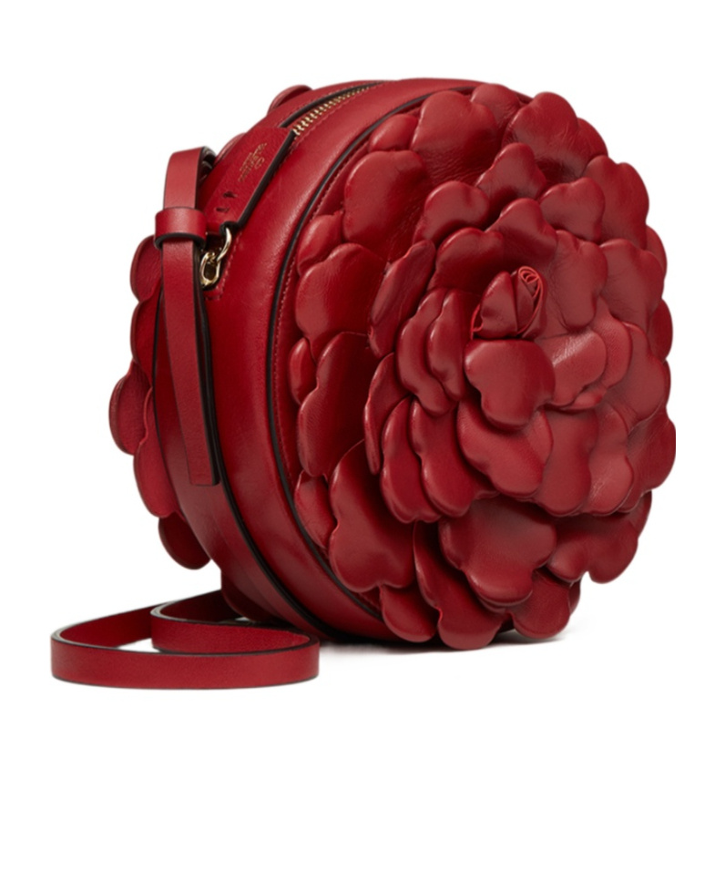 Valentino Atelier 03 Rose Edition Leather Shoulder Bag In Red