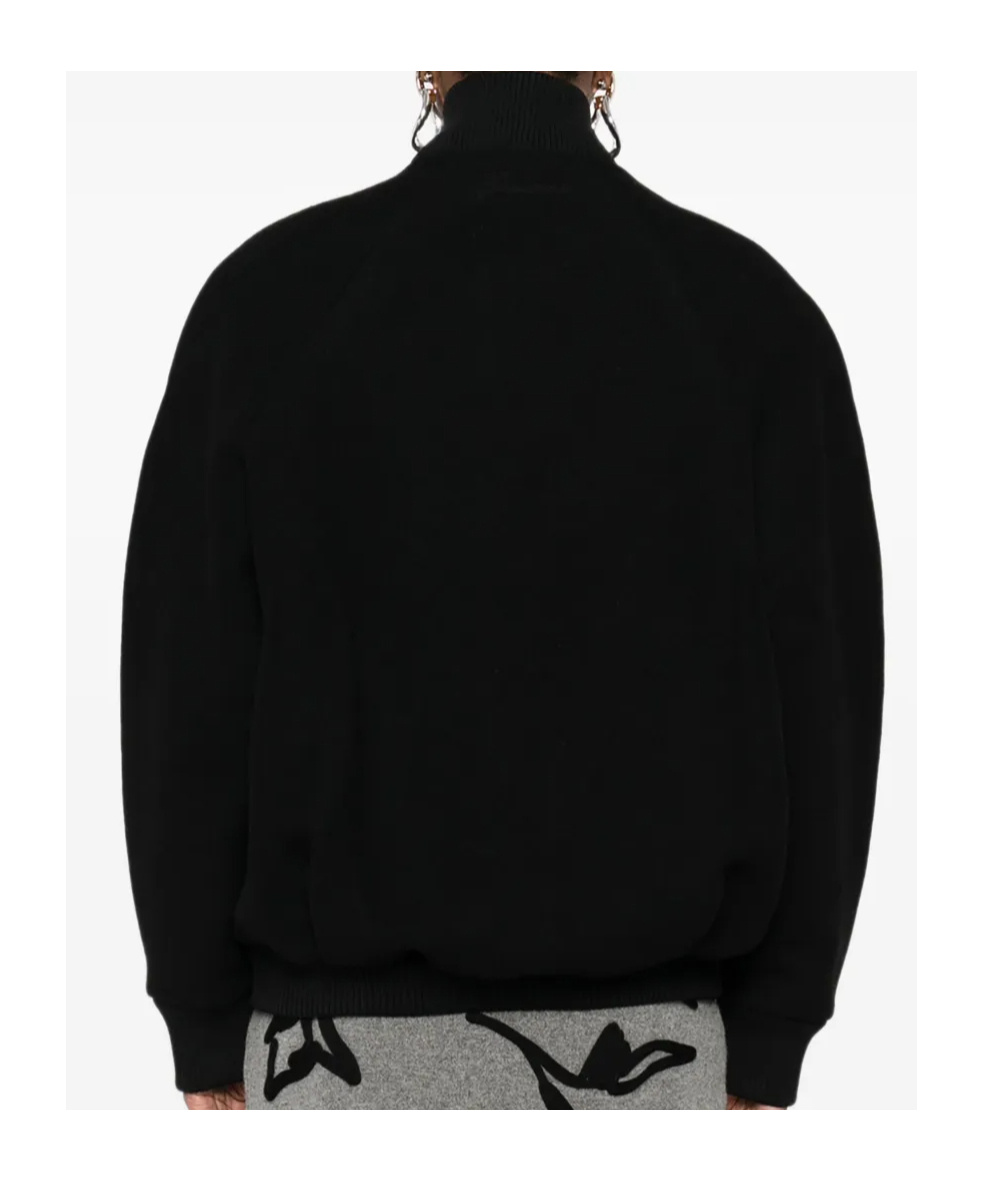 Jacquemus Bomber Le Blouson Pilu Negra Zip In Black