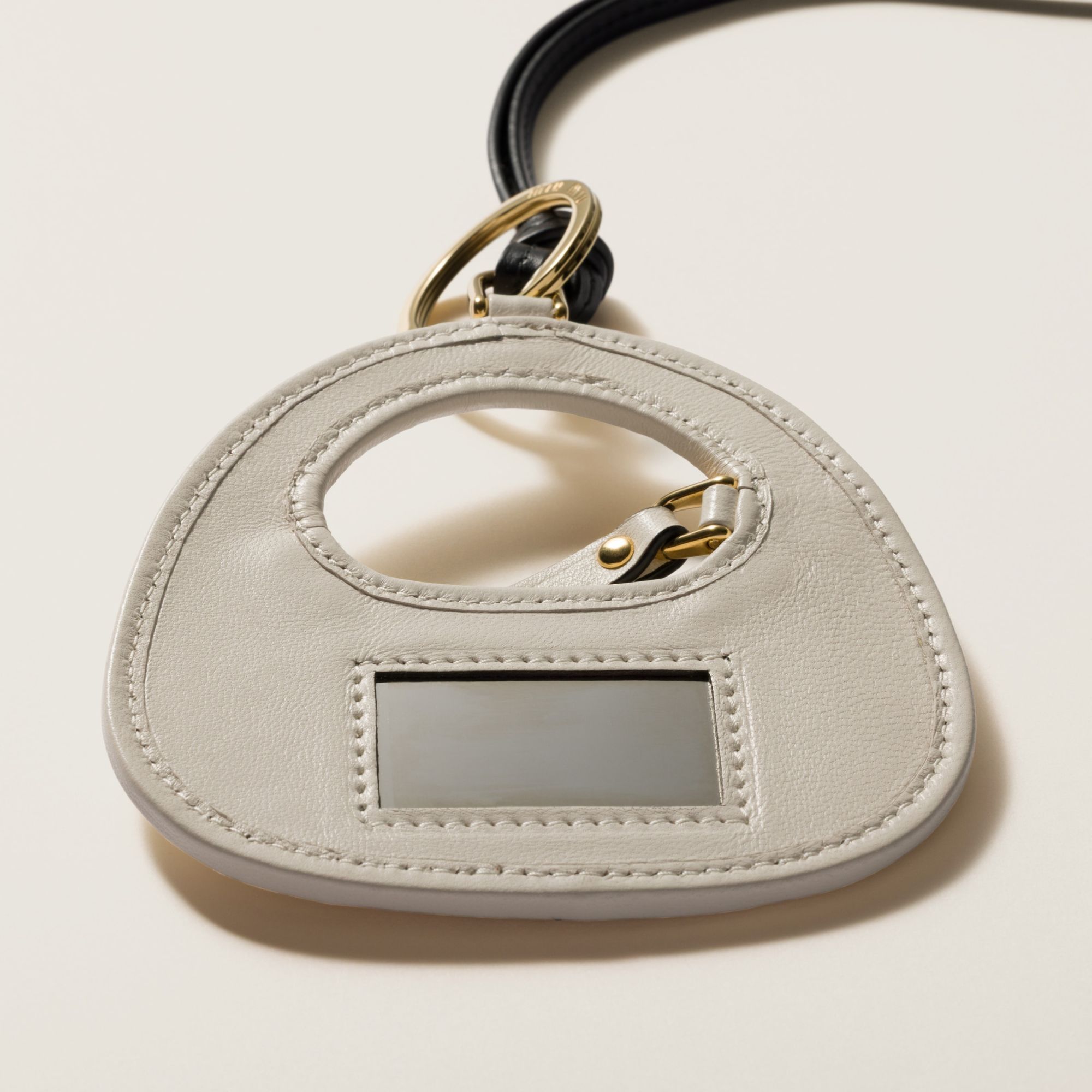 Shop Miu Miu Wander Leather Trick