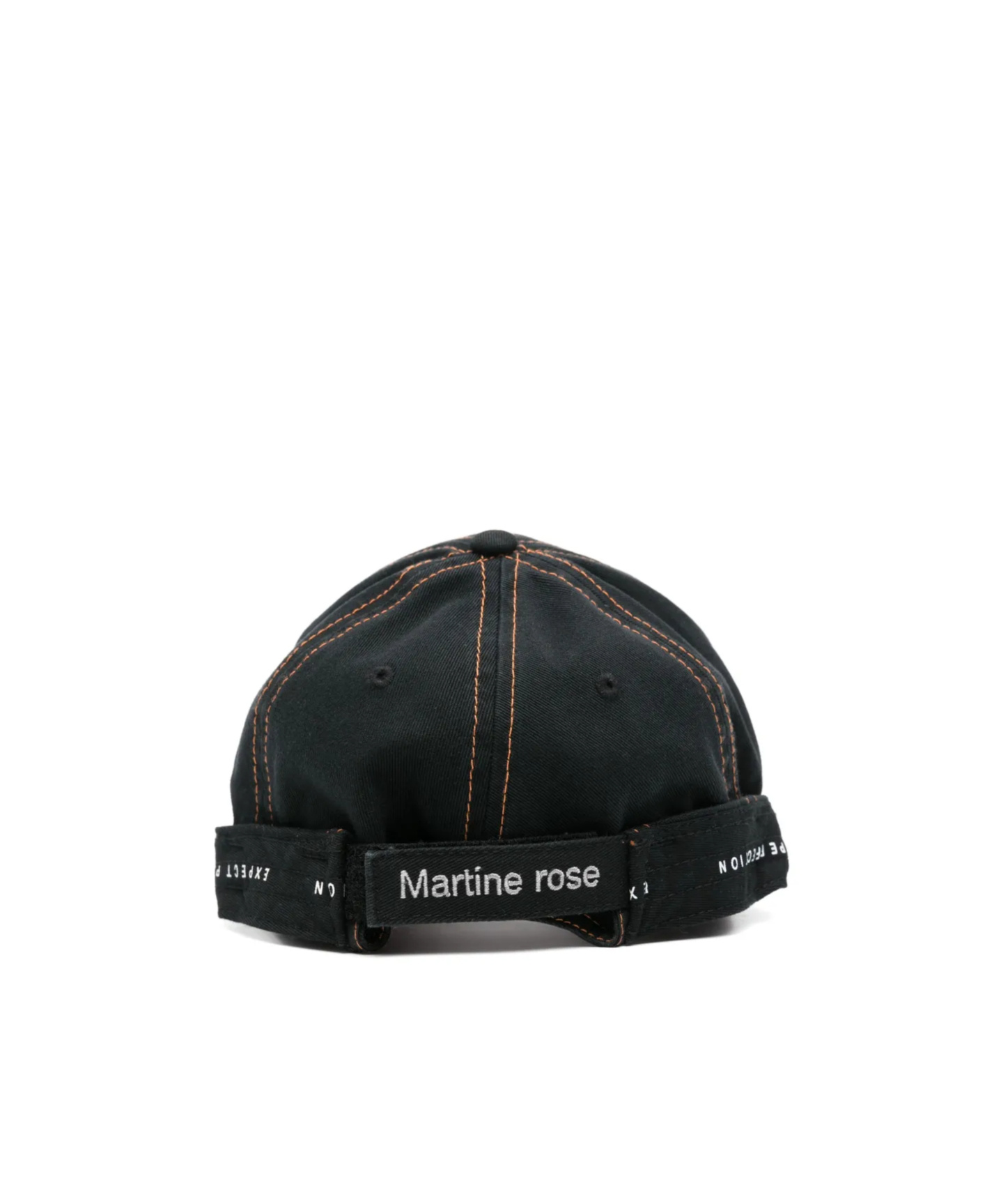MARTINE ROSE MARTINE ROSE LOGO EMBROIDERED ROLL-BACK CAP 