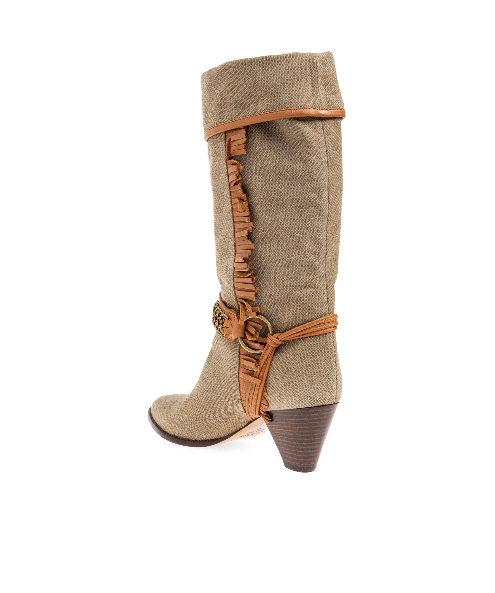 Isabel Marant Fringe-detail Boots In Brown