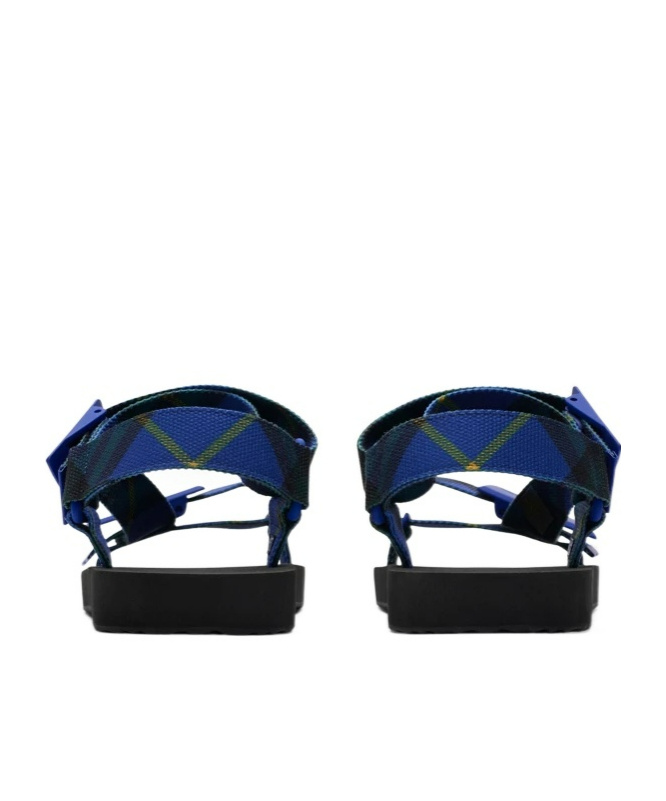 Burberry Thick Platform Sandals In Blue