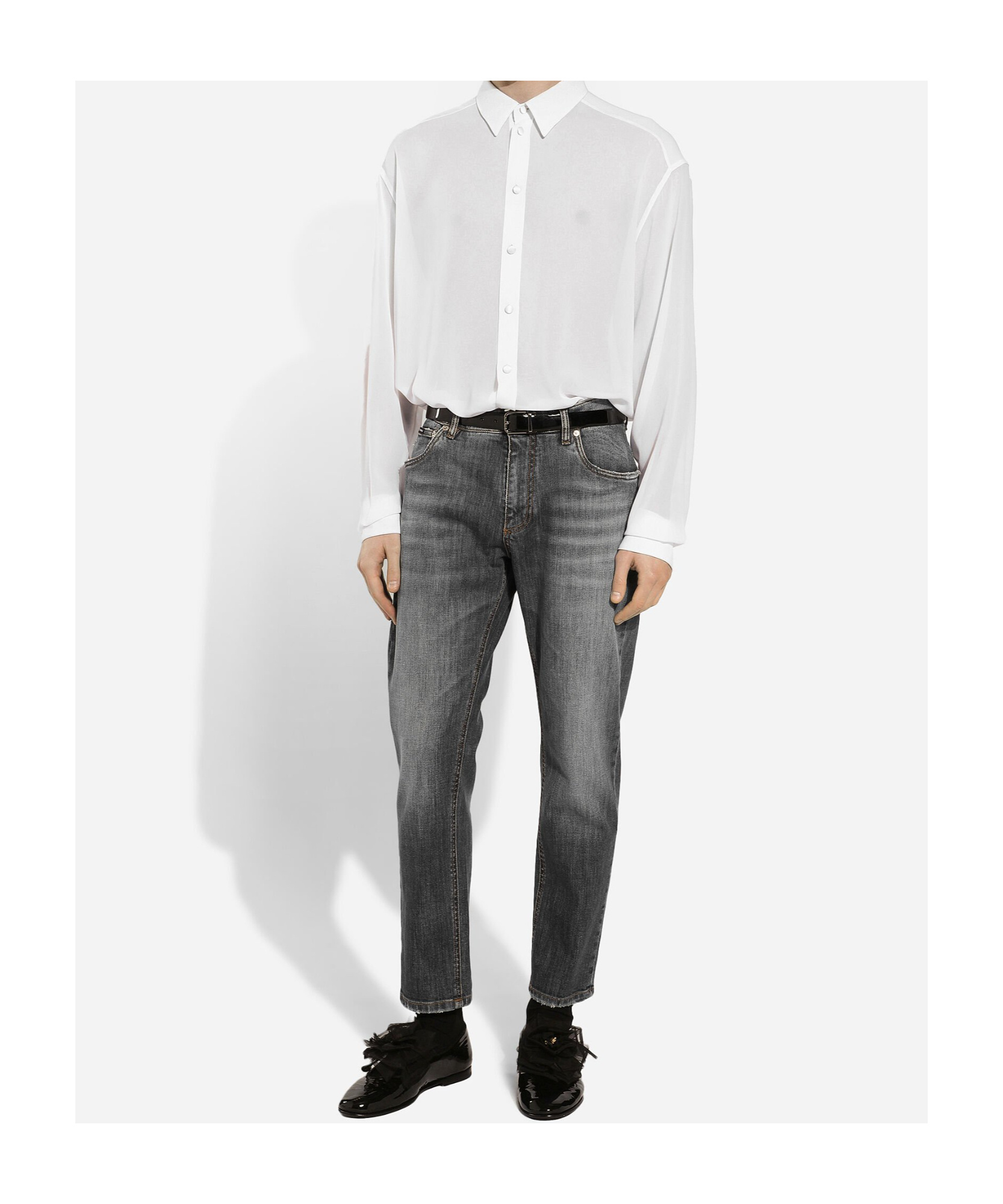Dolce & Gabbana Silk Shirt In White