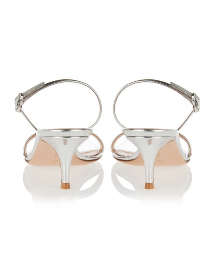 Gianvito Rossi Square-toe 65mm Heeled Sandals In Gold