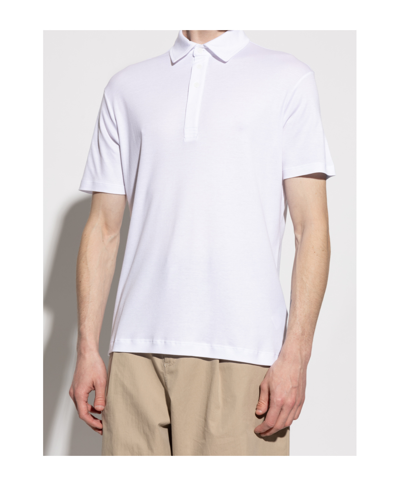 Paul & Shark Short-sleeved Polo Shirt In White