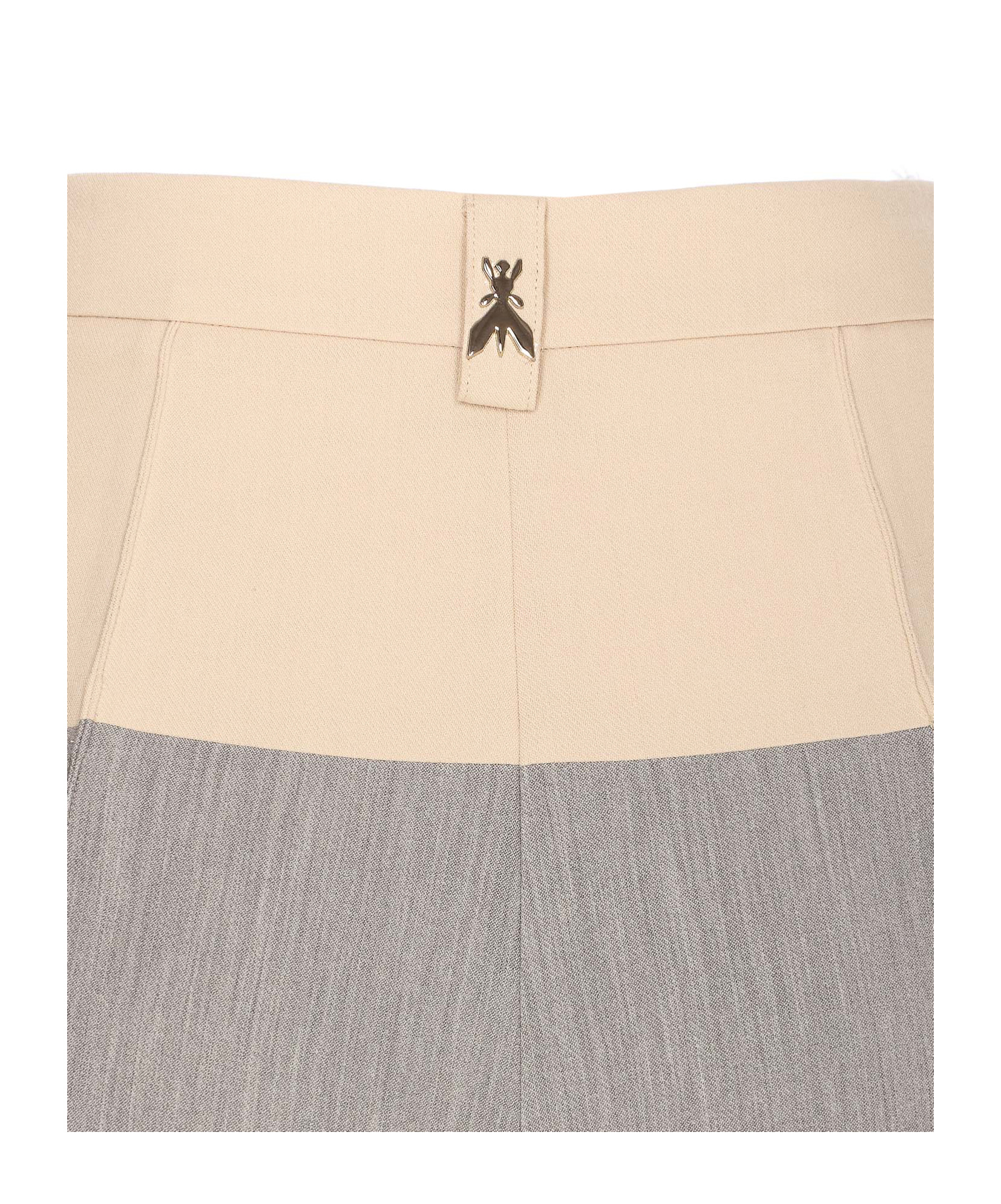 Patrizia Pepe Colour-block Trousers In Gray