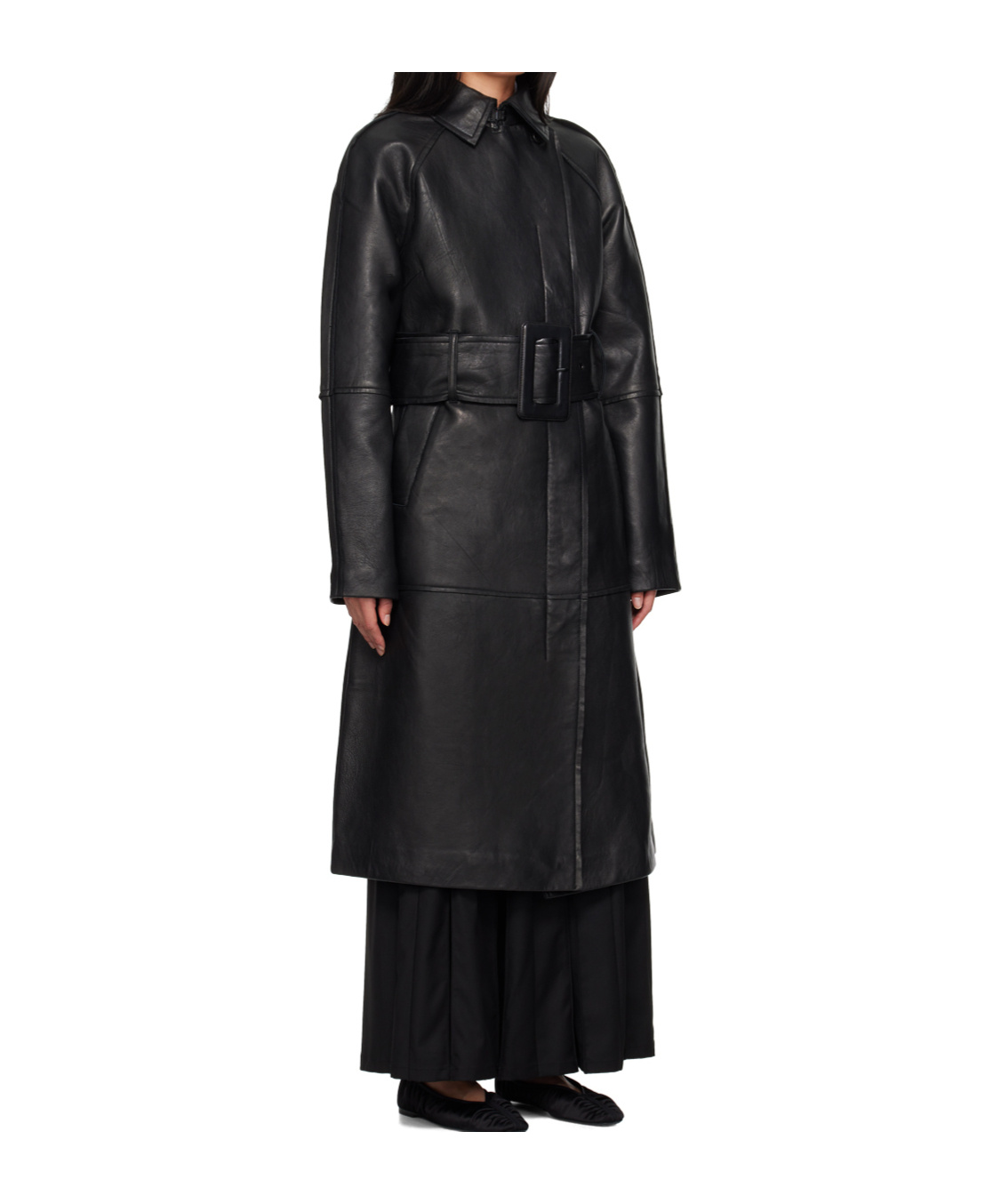 Remain Birger Christensen Bonded Coat In Black