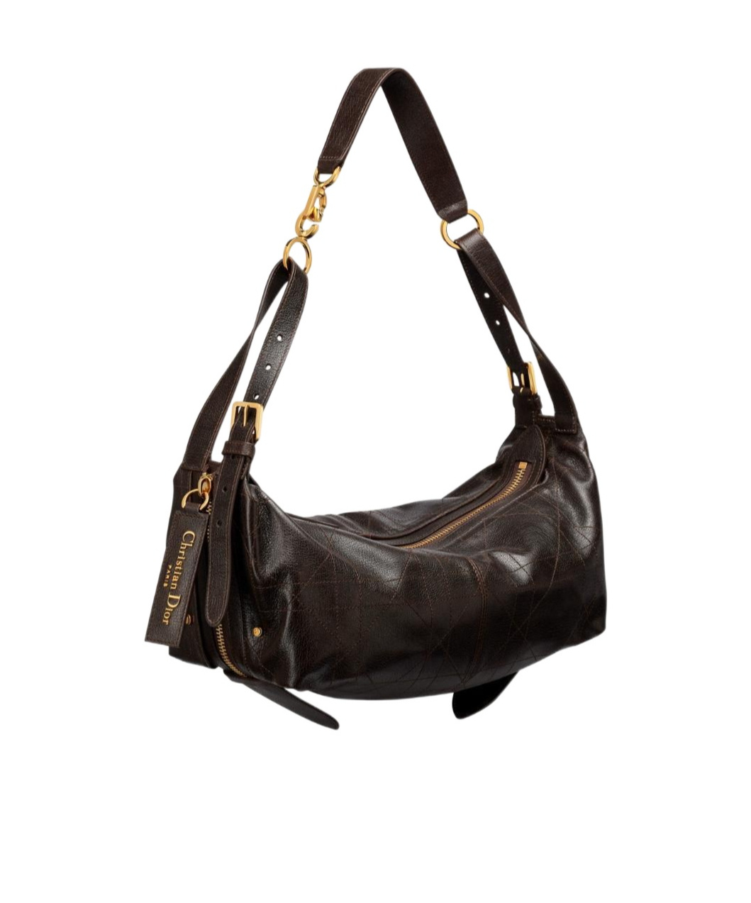 Dior Medium D-journey Shoulder Bag In Black