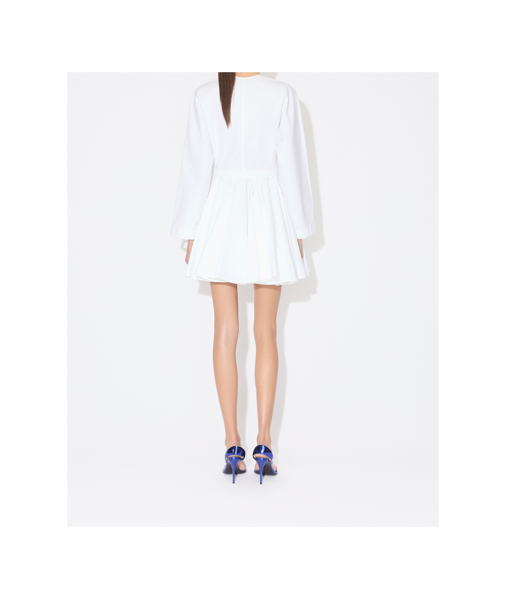 ALAÏA POPLIN MINI DRESS