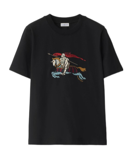 Burberry Ekd Cotton T-shirt In Black
