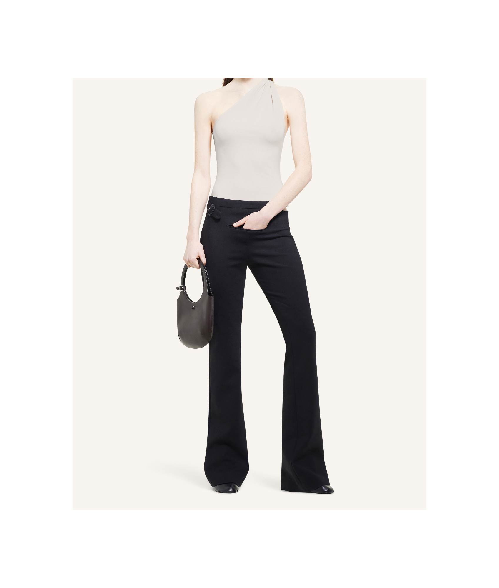 Courrèges Slash Trousers In Black