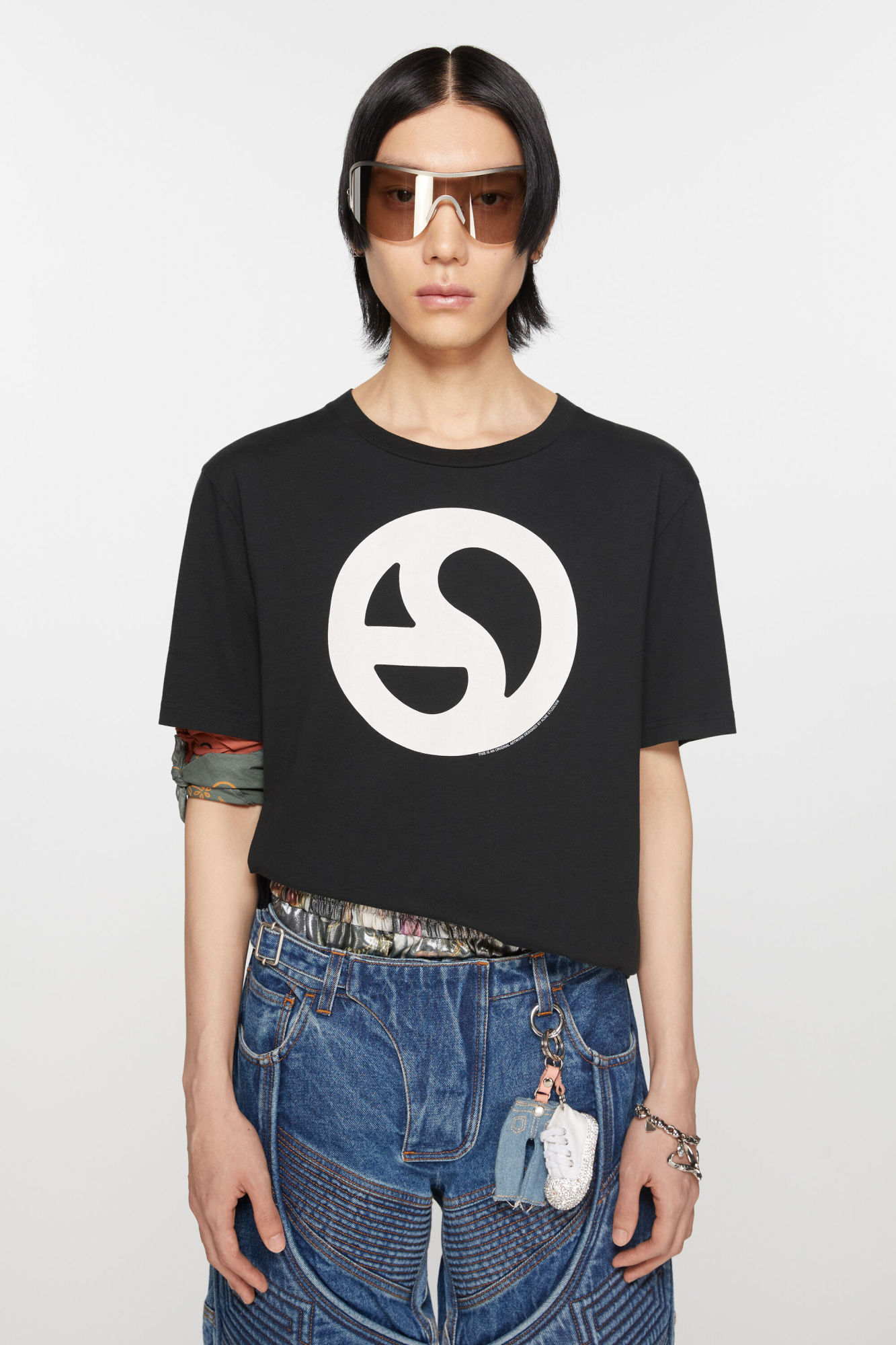 Acne Studios Everest Logogram T-shirt In Black