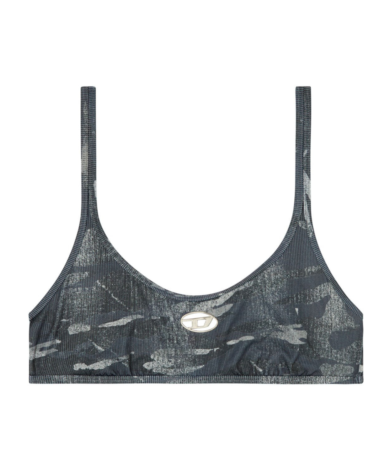Shop Diesel Ut-bra-top-utlt Bikini Top In Black