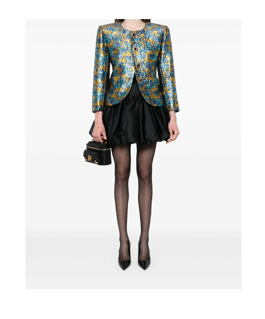 Saint Laurent Long Sleeve Casual Jacket In Blue