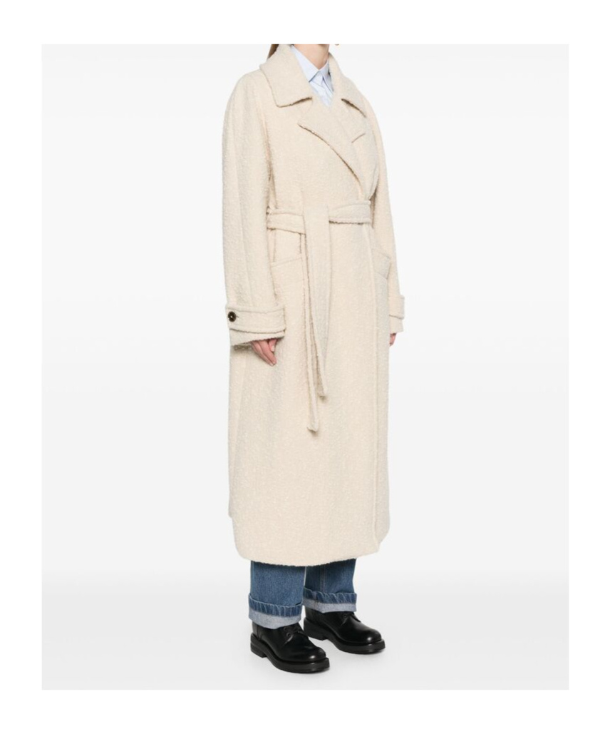 Herno Long-sleeved Coat In White