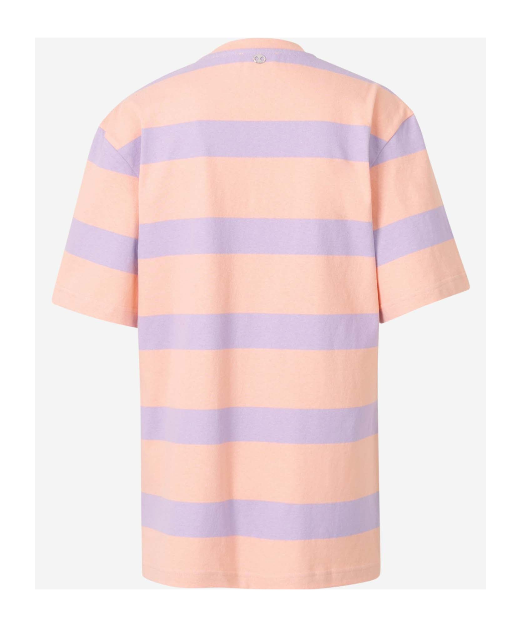 Rabanne Tee Shirt Stripes Peach And Lavander