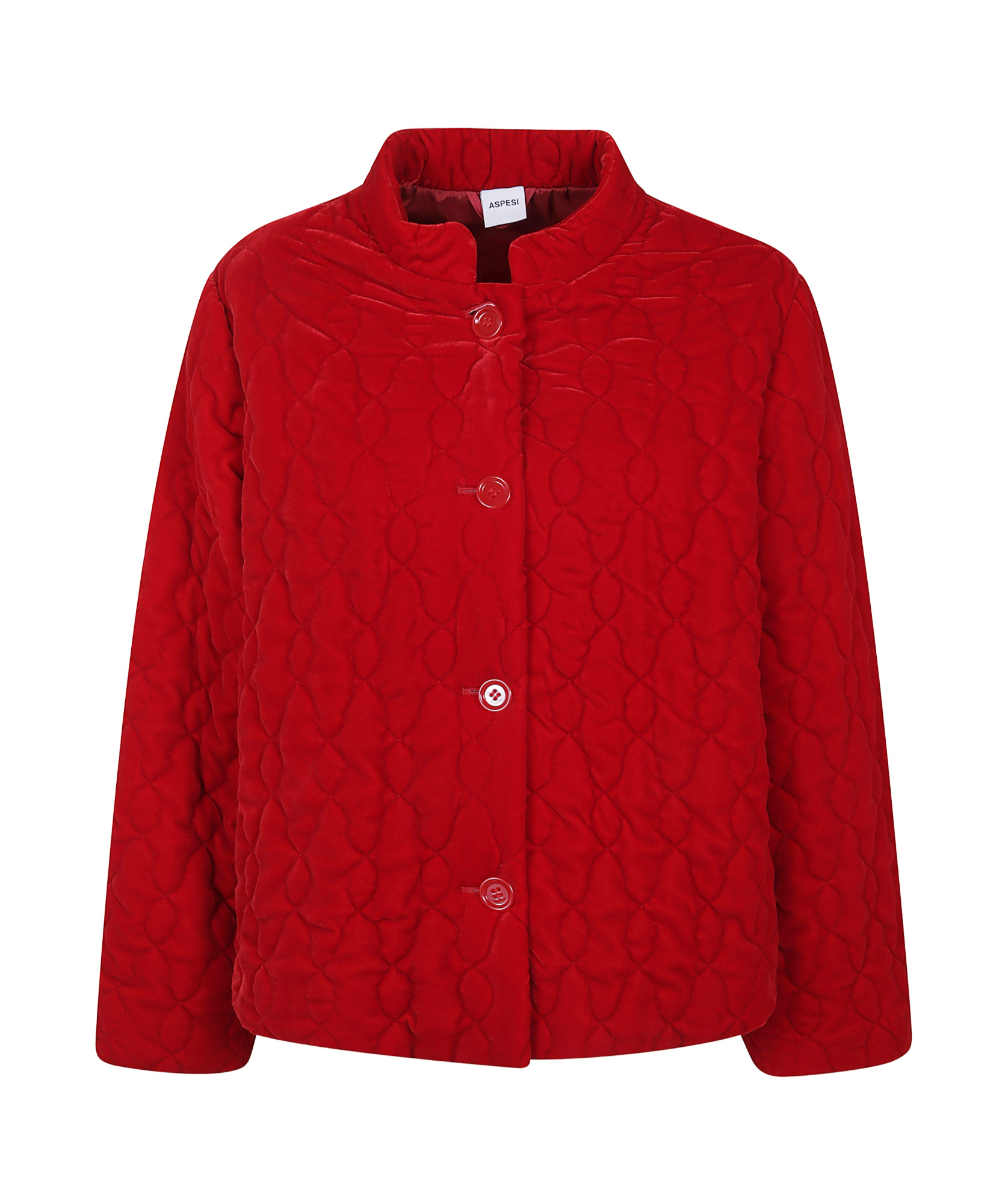 Aspesi Velvet Jacket In Red