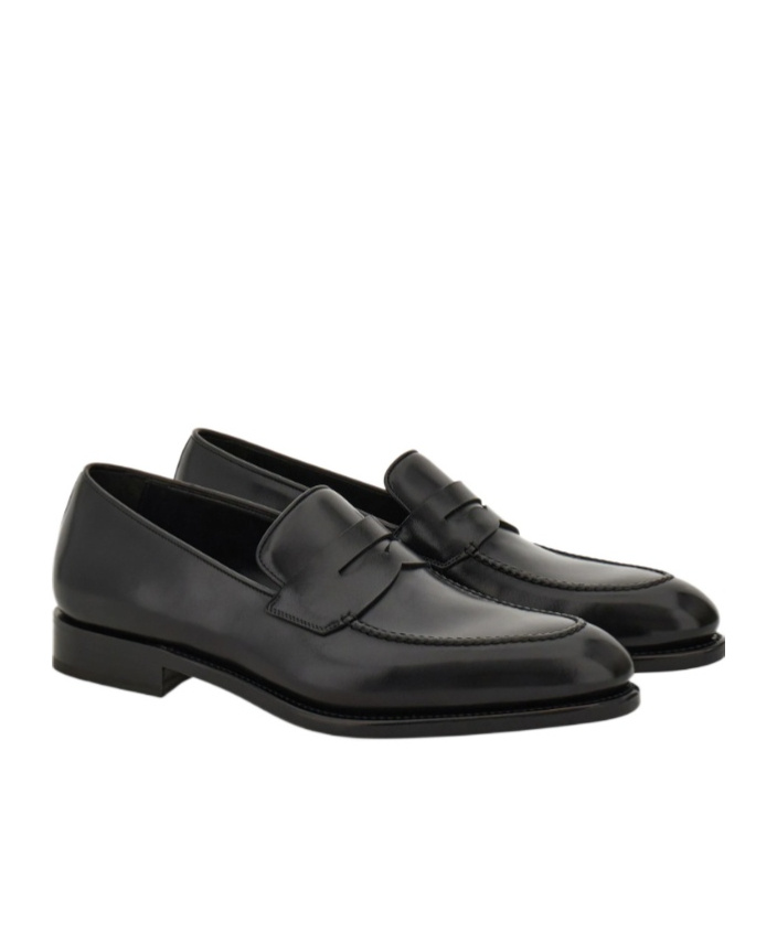 Ferragamo Tramezza Penny Loafer In Black