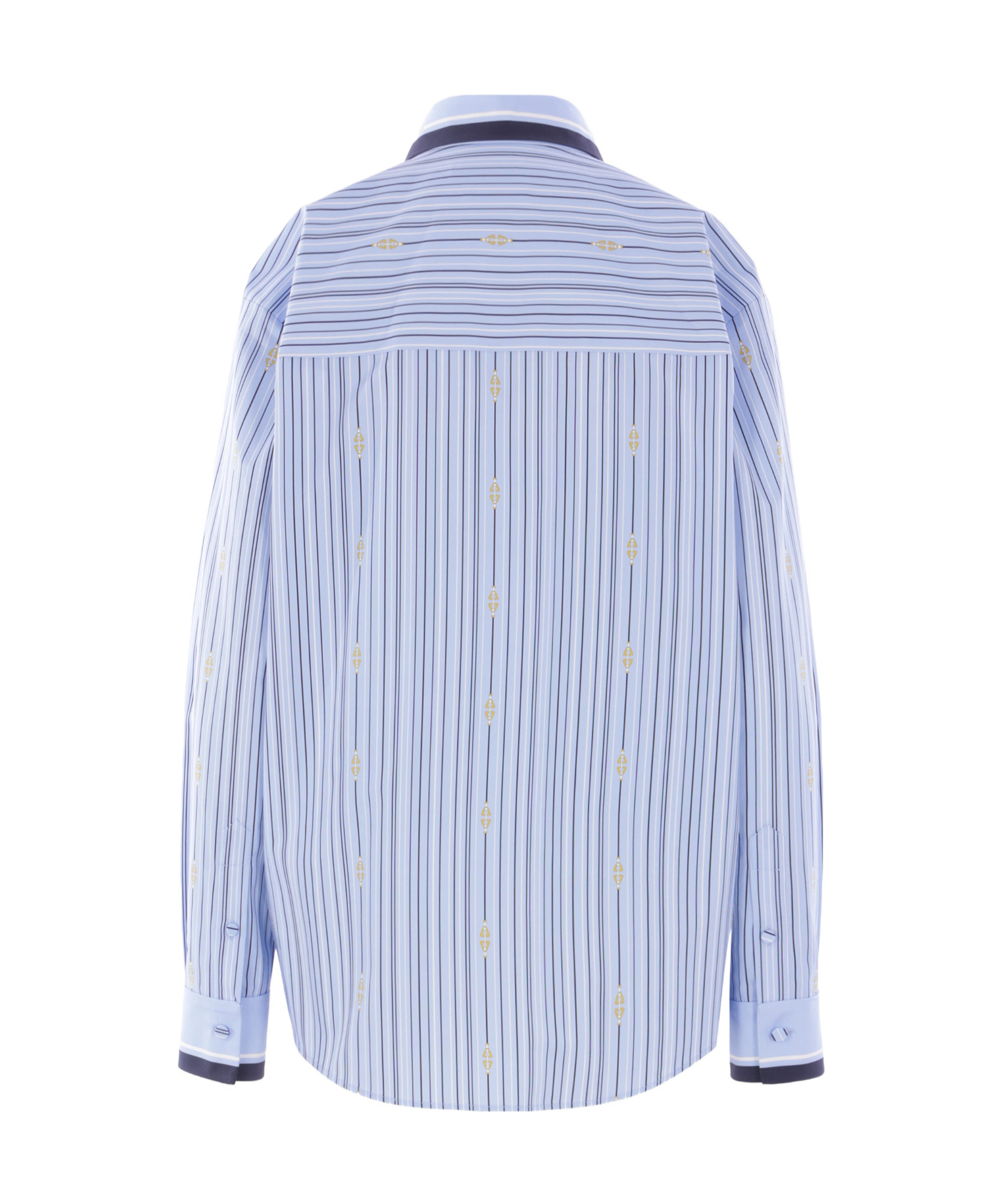 Gucci Striped Shirt In Blue