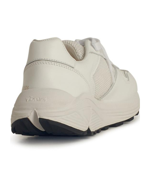 Common Projects Runner' White Leather Blend Sneakers In Nude